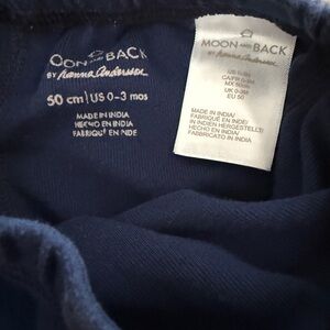 Hanna Andersson navy blue Moon & Back baby bottoms